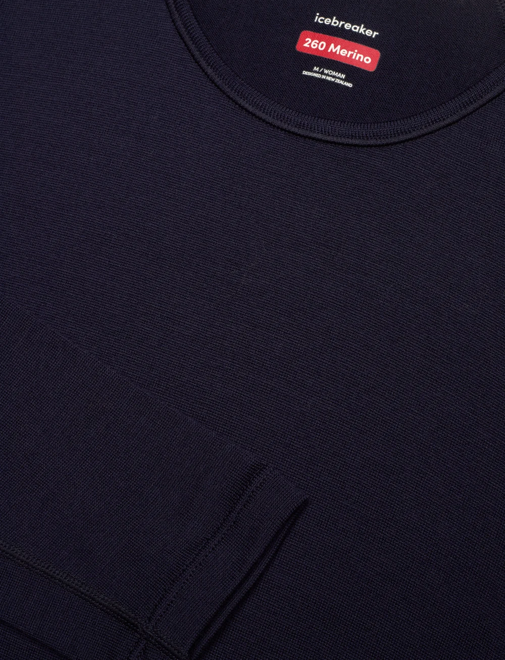 Icebreaker - W 260 Tech LS Crewe - base layer tops - midnight navy - 2