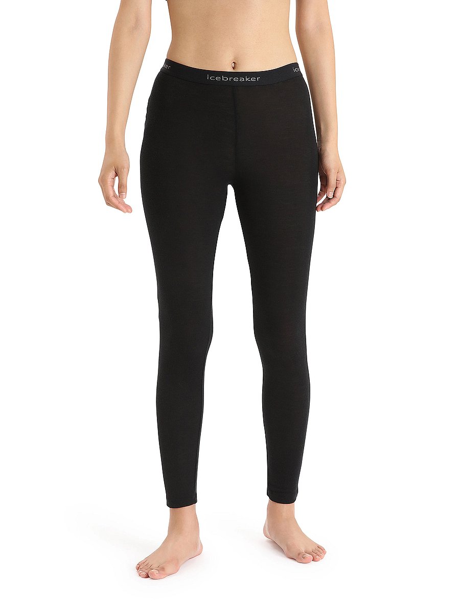 Icebreaker - W 175 Everyday Leggings - superundertøy & ullundertøy underdeler - black - 0