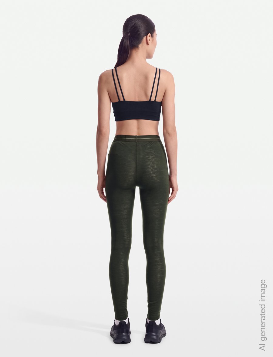 Icebreaker - W 175 Everyday Leggings - funkionsunterwäsche - hosen - dk loden - 4