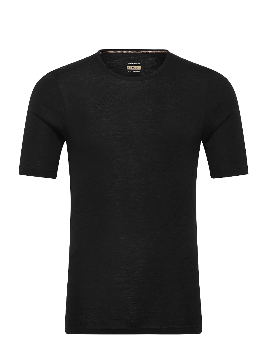Icebreaker - Men Merino 175 Everyday SS Crewe - funktionsunterwäsche - oberteile - black - 0