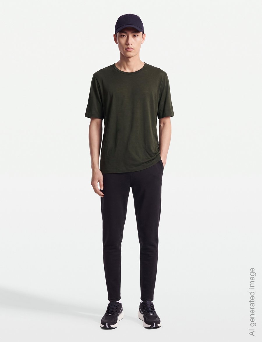 Icebreaker - M 175 Everyday SS Crewe - base layer tops - dk loden - 0