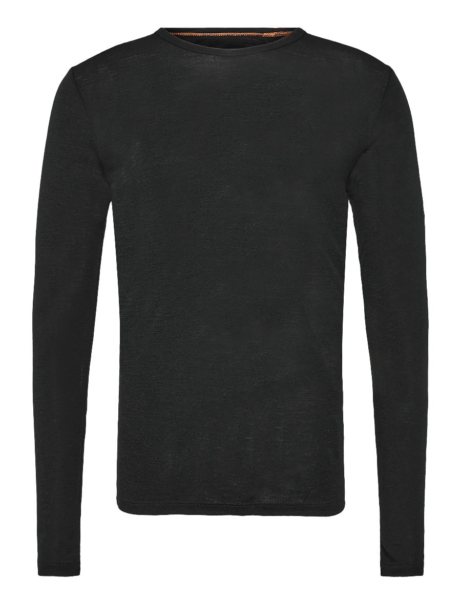 Icebreaker - Men Merino 175 Everyday LS Crewe - funktionsunterwäsche - oberteile - black - 0