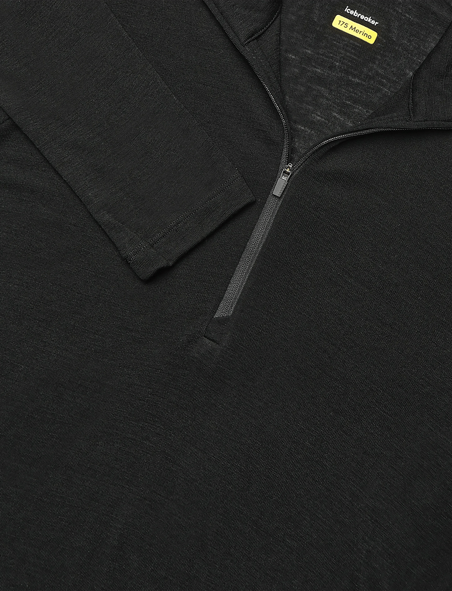 Icebreaker - Men Merino 175 Everyday LS Crewe - funktionsunterwäsche - oberteile - black - 2
