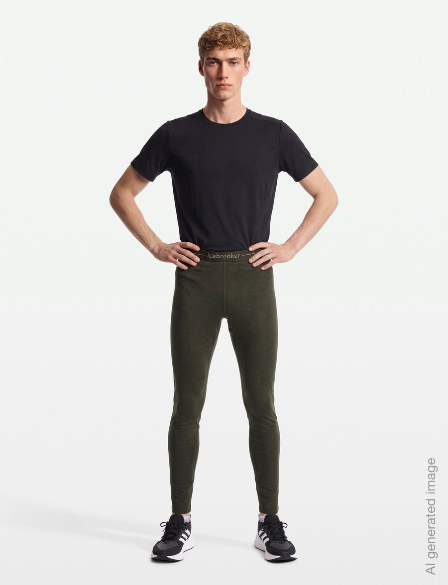 Icebreaker - M 175 Everyday Leggings - base layer bottoms - dk loden - 0