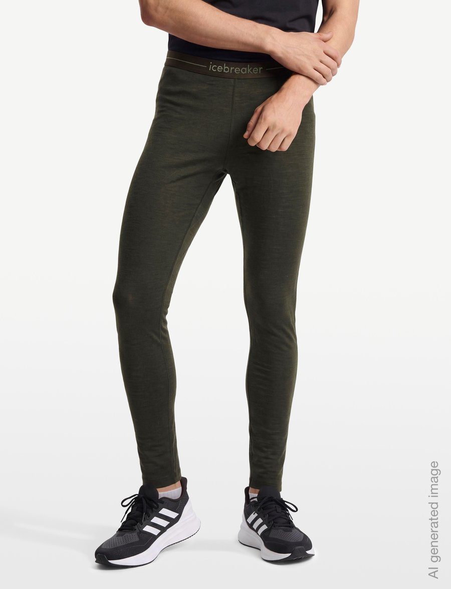 Icebreaker - M 175 Everyday Leggings - base layer bottoms - dk loden - 3