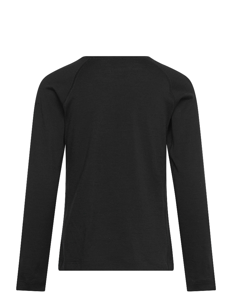 Icebreaker - Kids Merino 200 Oasis LS Crewe - underställströjor - black - 1