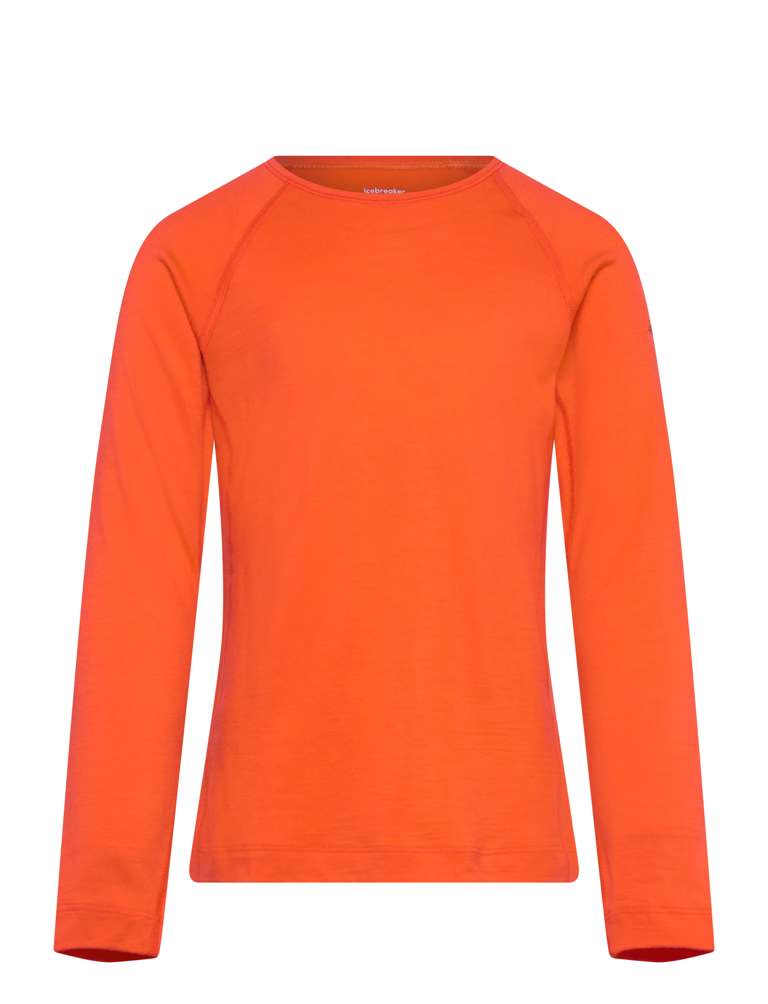 Icebreaker Kids Merino 200 Oasis LS Crewe - Funktionsunterwäsche - FERVID / orange