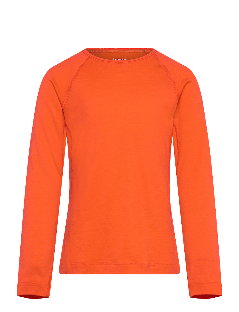 Icebreaker - Kids Merino 200 Oasis LS Crewe - funktionsunterwäsche - oberteile - fervid - 0