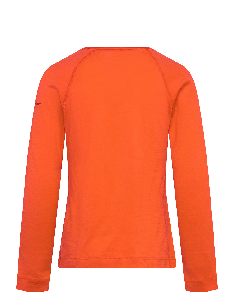 Icebreaker - Kids Merino 200 Oasis LS Crewe - funktionsunterwäsche - oberteile - fervid - 1