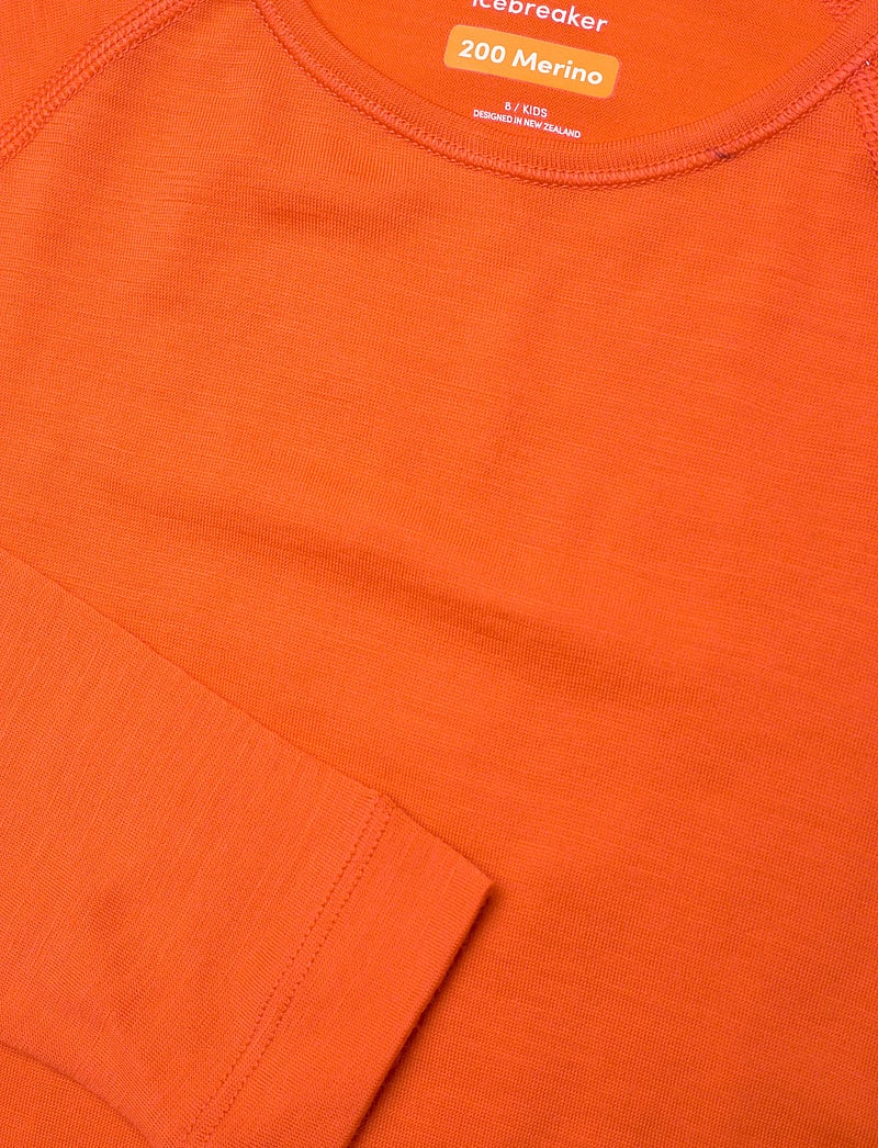 Icebreaker - Kids Merino 200 Oasis LS Crewe - funktionsunterwäsche - oberteile - fervid - 2