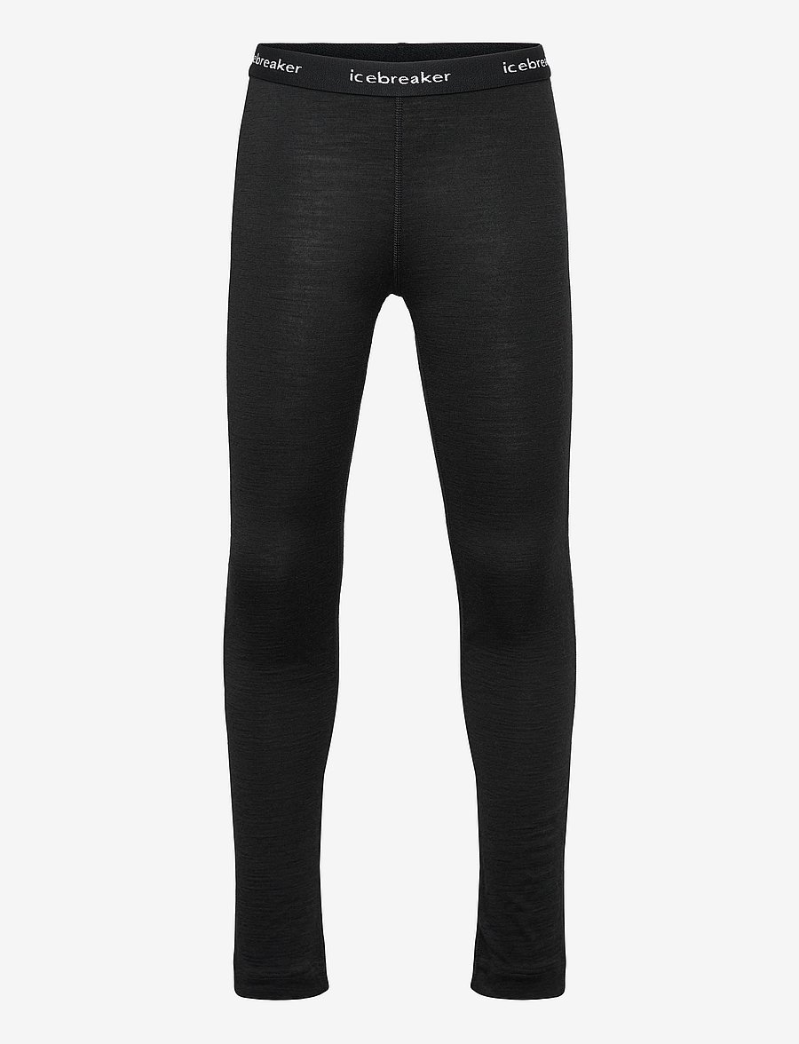 Icebreaker - Kids Merino 200 Oasis Leggings - funkionsunterwäsche - hosen - black - 0
