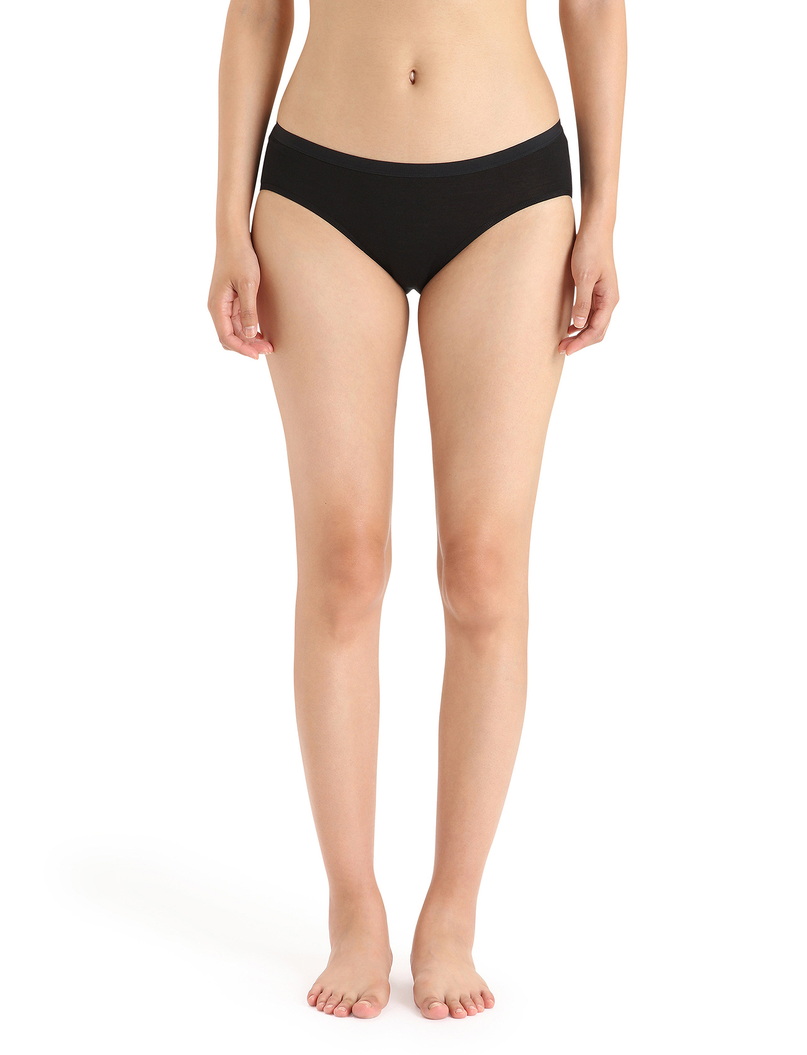 Icebreaker Women Merino 150 Siren Hipkini, S, Panties, Schwarz - Hipster & Boyshorts, Frauen