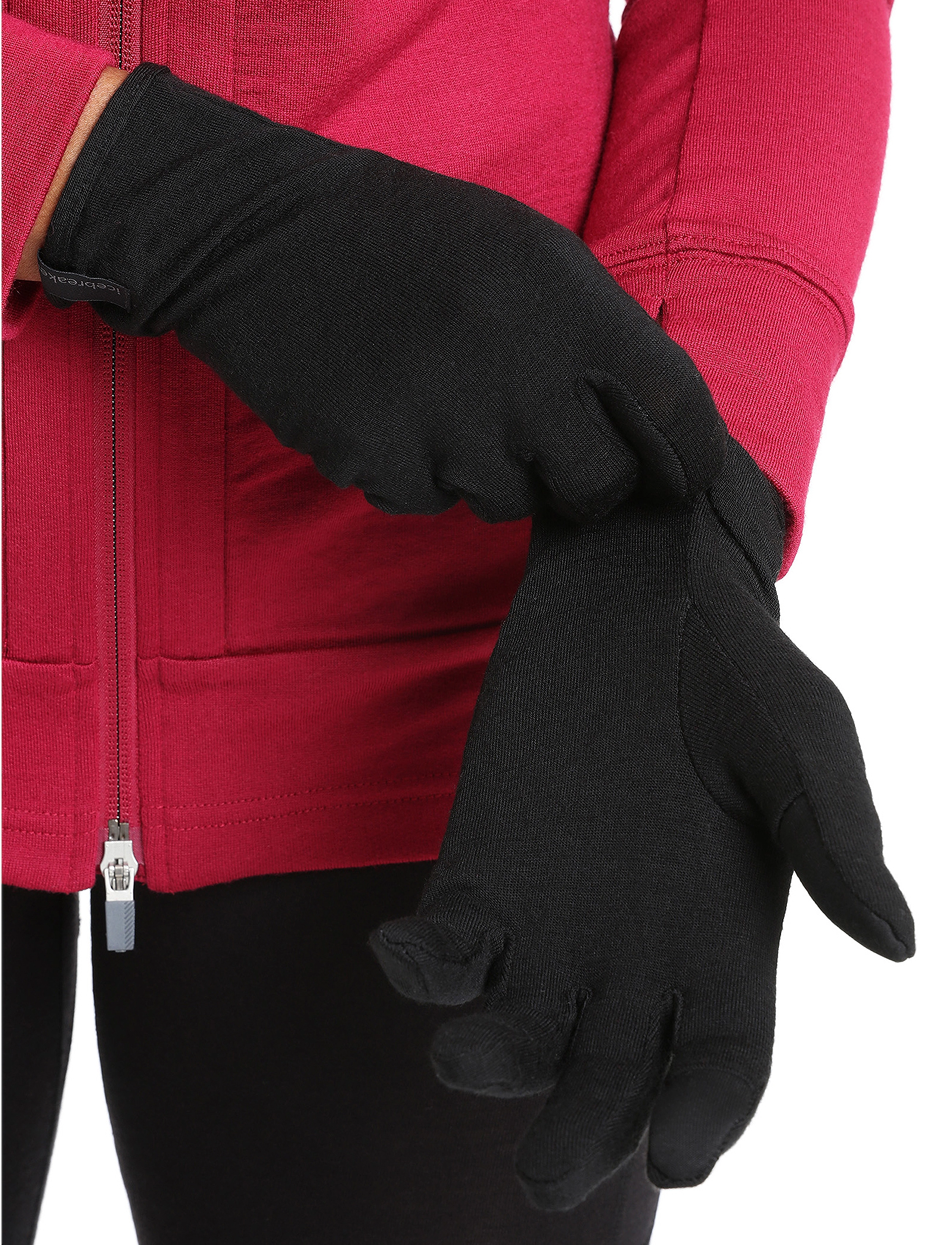 Icebreaker - Unisex Merino 260 Oasis Glove Liners - black - 2