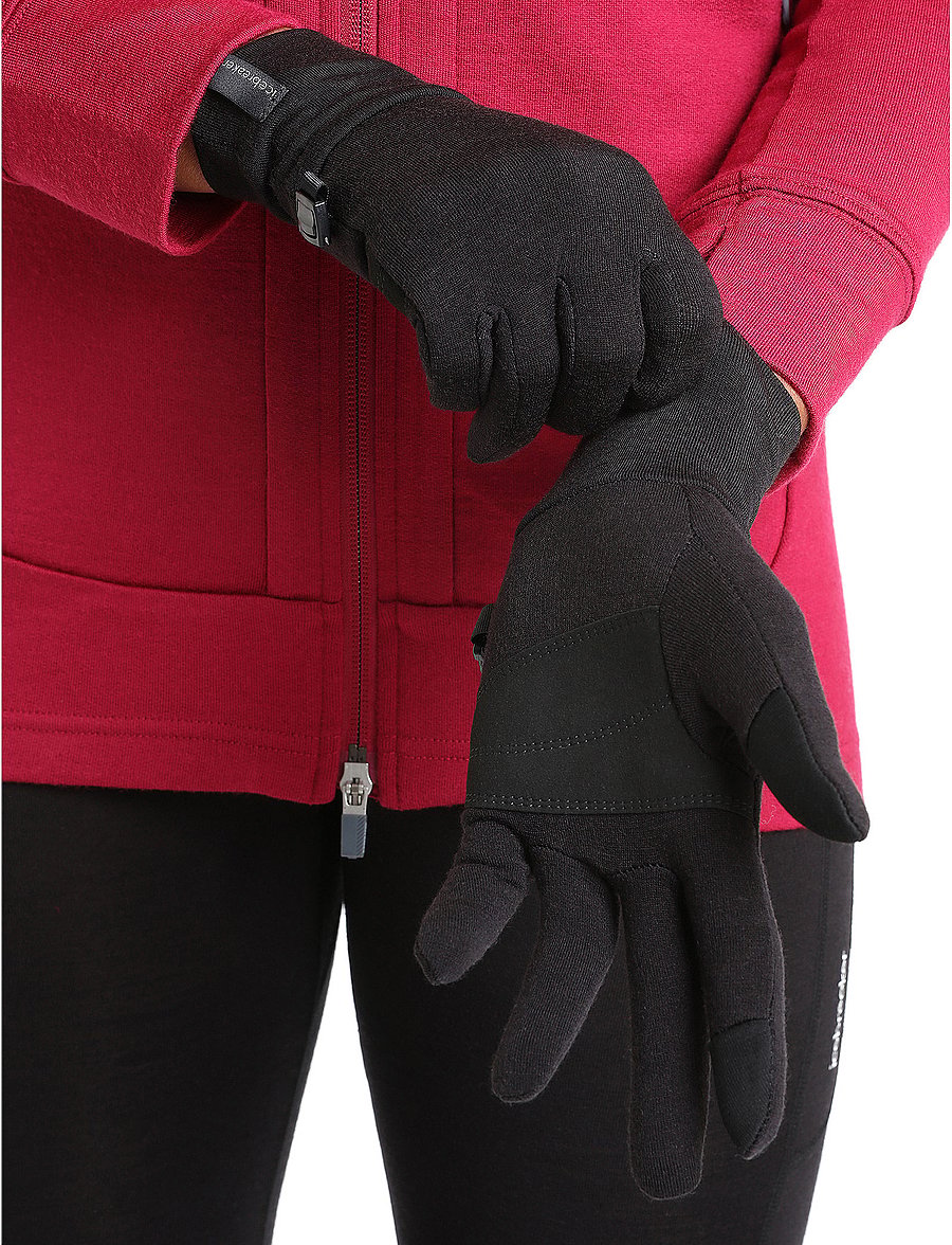 Icebreaker - U Sierra Gloves - fingerhansker - black - 2