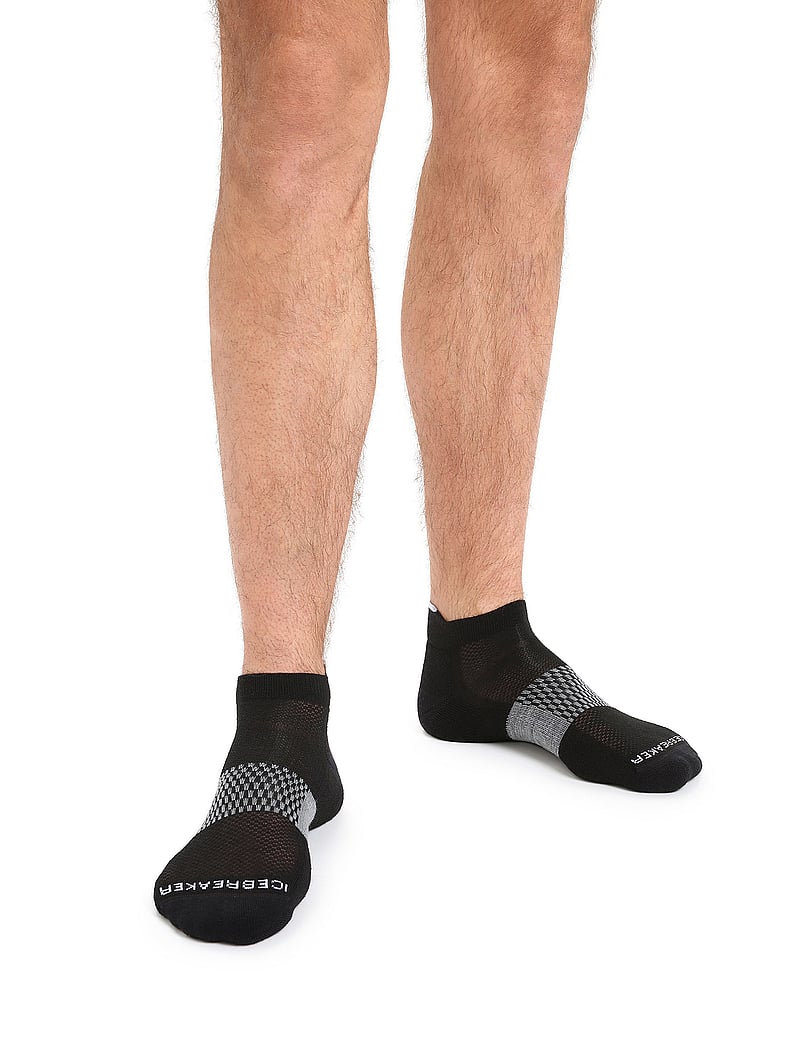 Icebreaker - M Multisport Light Micro - sportstrømper - black/snow/metro hthr - 0