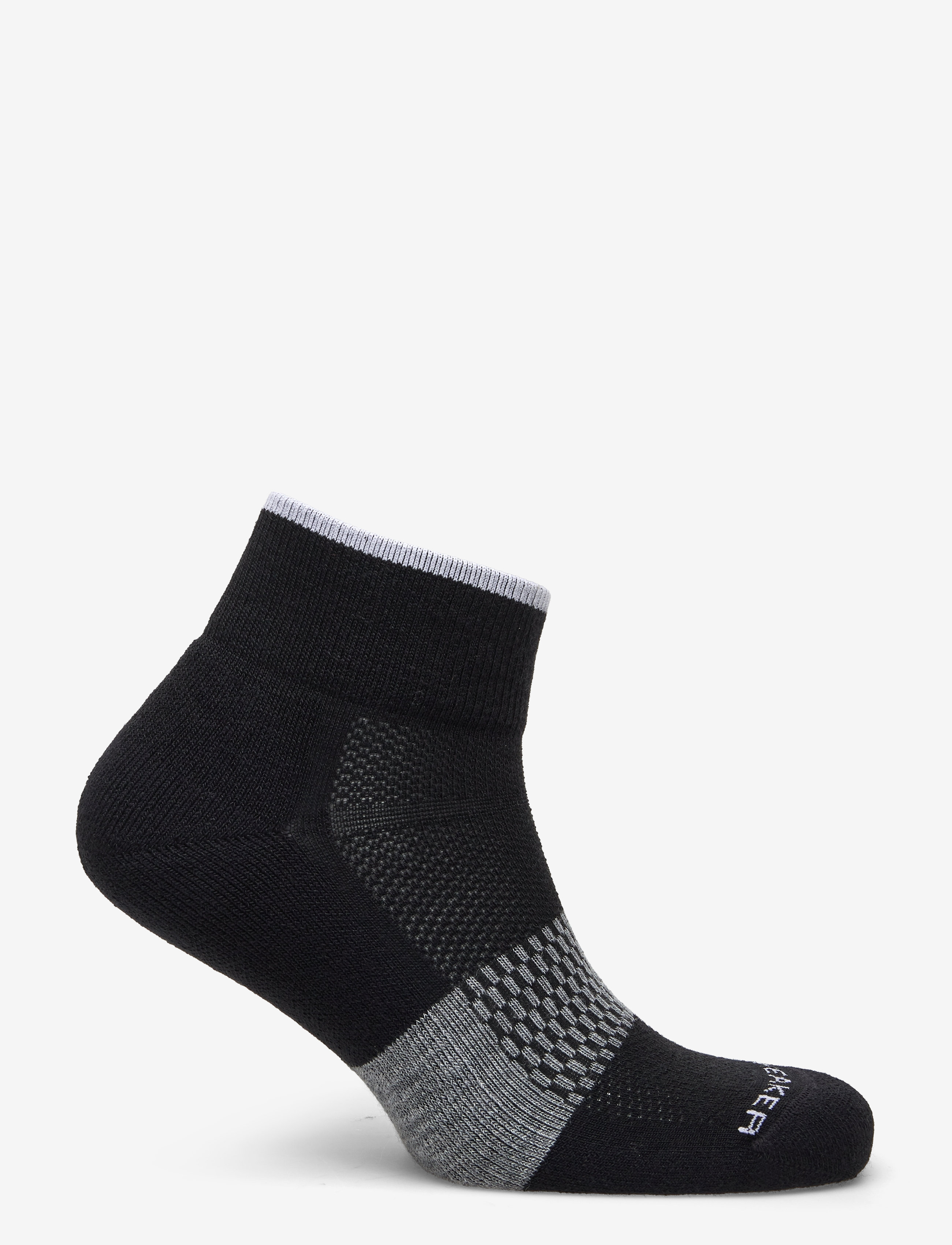 Icebreaker - Men Merino Multisport Light Mini - spordisokid - black/snow/metro hthr - 1