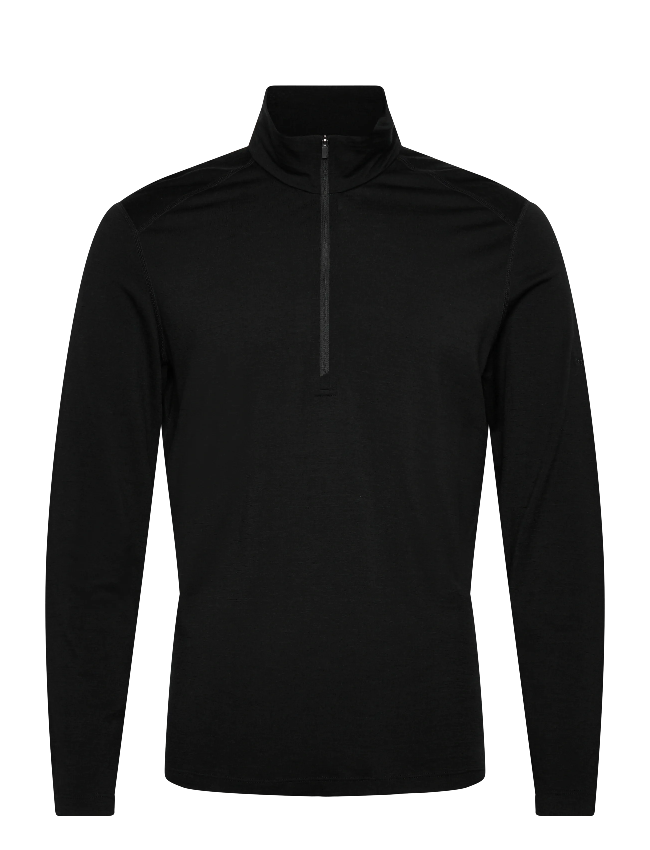 Icebreaker M 200 Oasis LS Half Zip - Tøj - BLACK / black