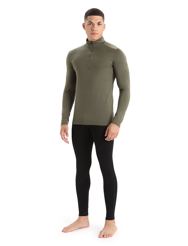 Icebreaker - Men Merino 200 Oasis LS Half Zip - termoundertrøjer - loden - 0