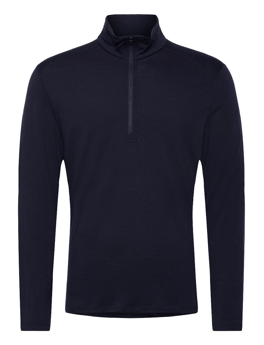Icebreaker - M 200 Oasis LS Half Zip - funktionsunterwäsche - oberteile - midnight navy - 0
