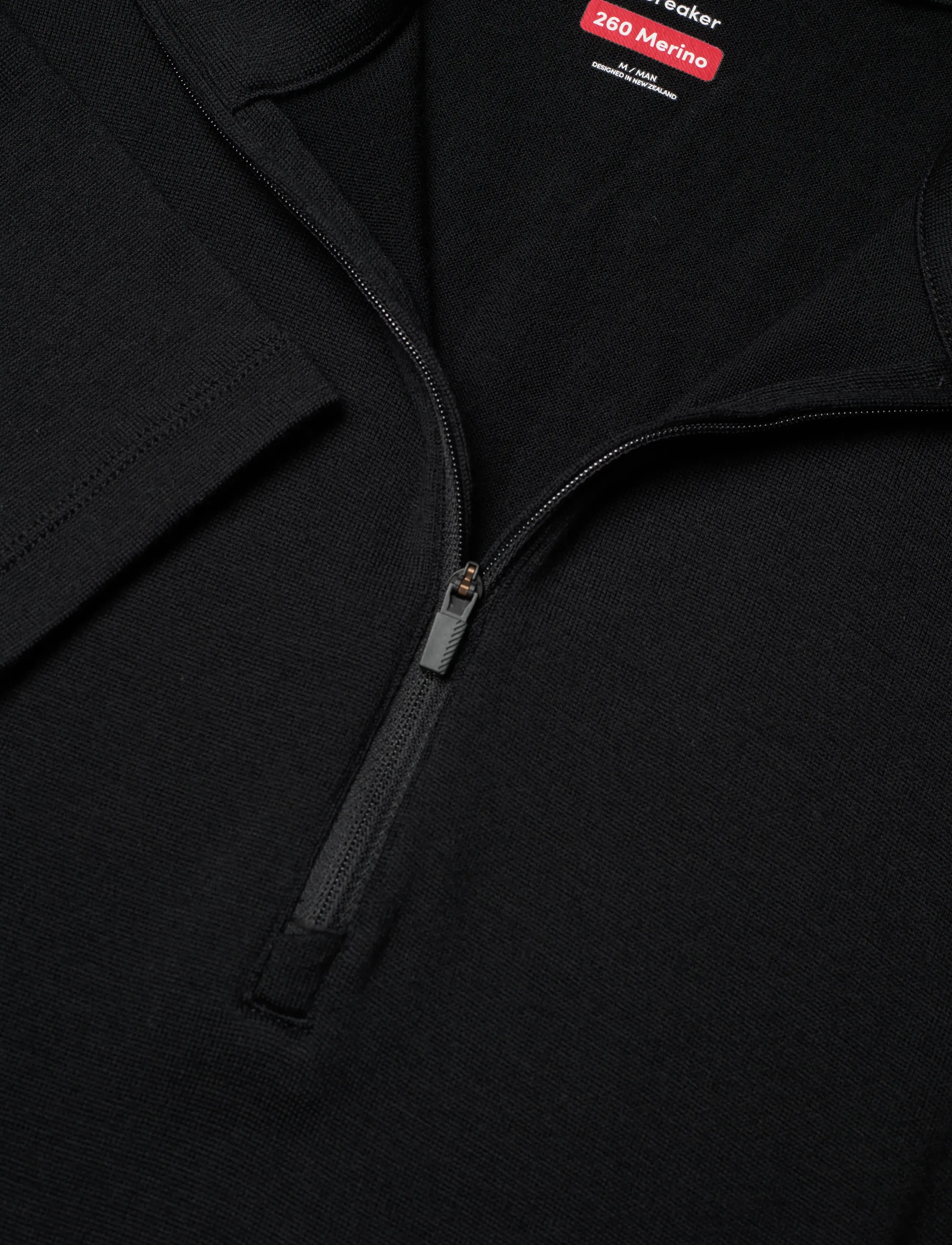 Icebreaker - Men Merino 260 Tech LS Half Zip - baselayer overdele - black - 2