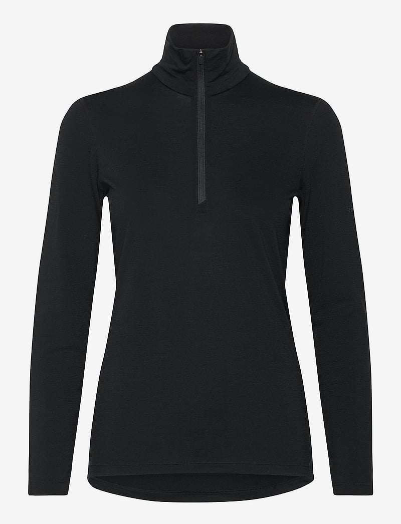 Icebreaker - W 200 Oasis LS Half Zip - fleece og mellemlag - black - 0