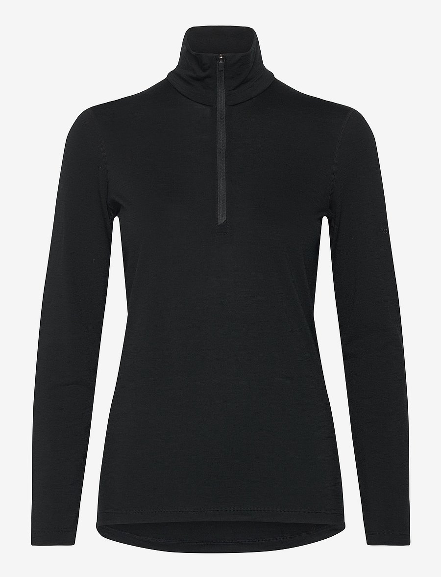 Icebreaker - W 200 Oasis LS Half Zip - oberteile - black - 0