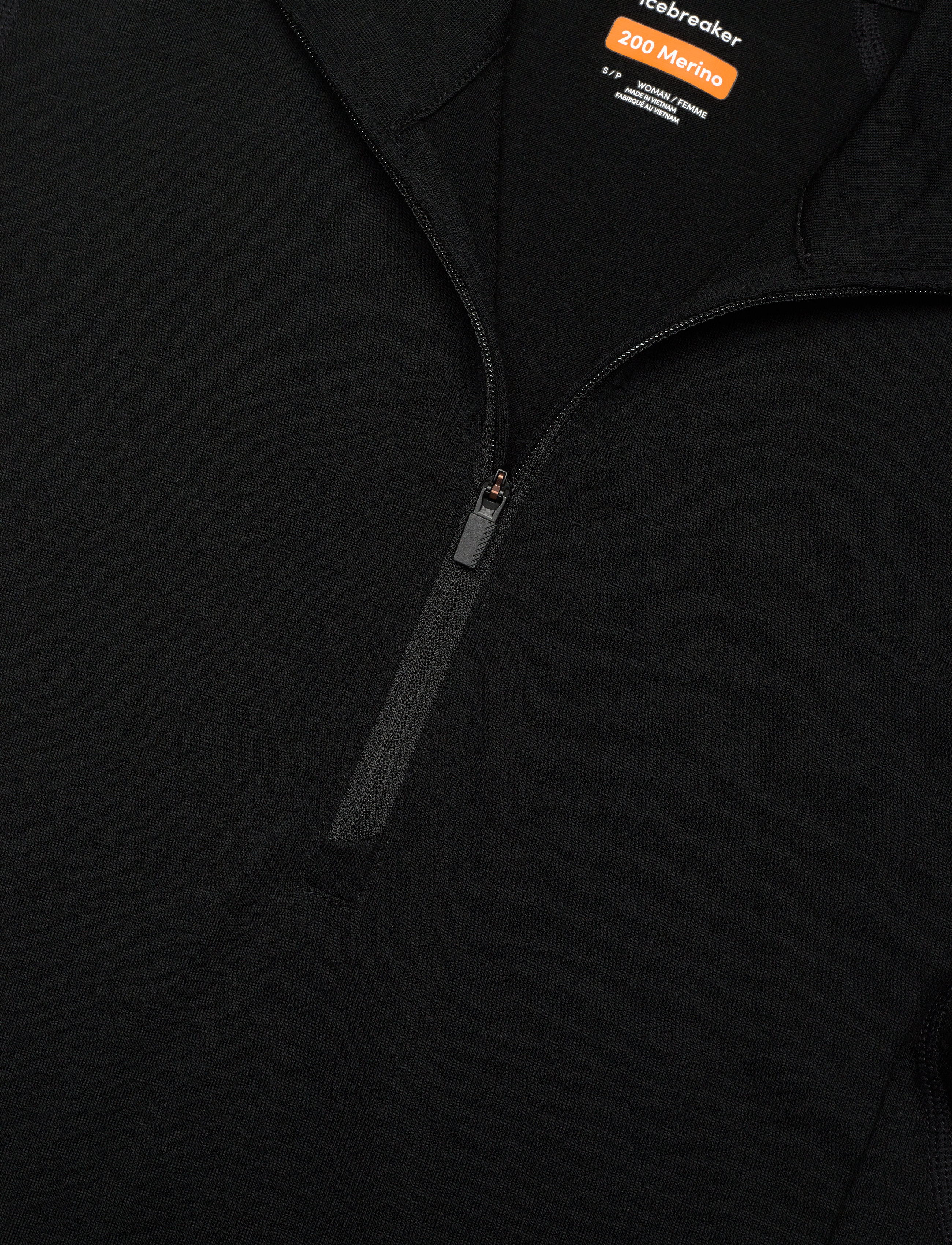 Icebreaker - W 200 Oasis LS Half Zip - tops - black - 2