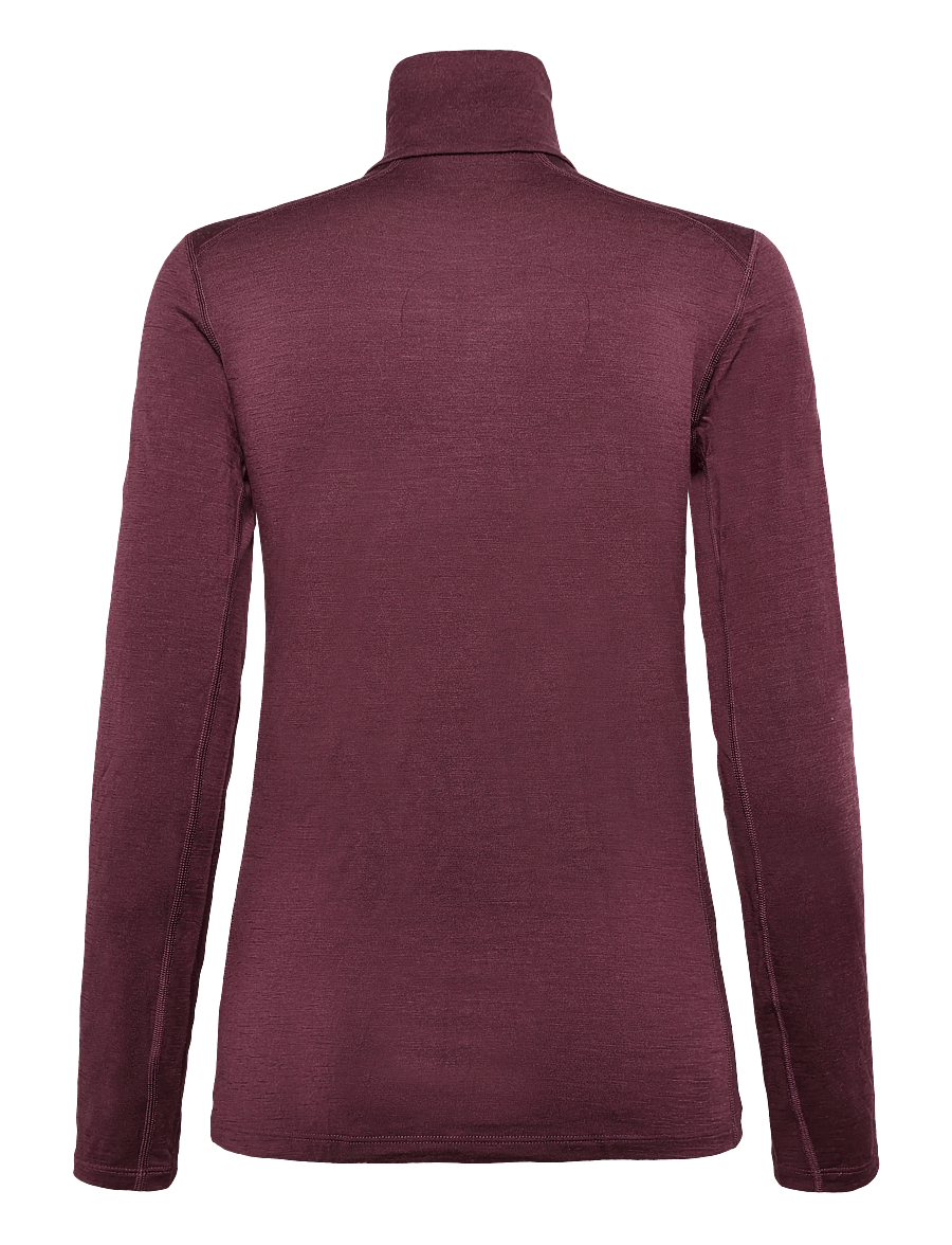 Icebreaker - W 200 Oasis LS Half Zip - oberteile - dk berry - 1