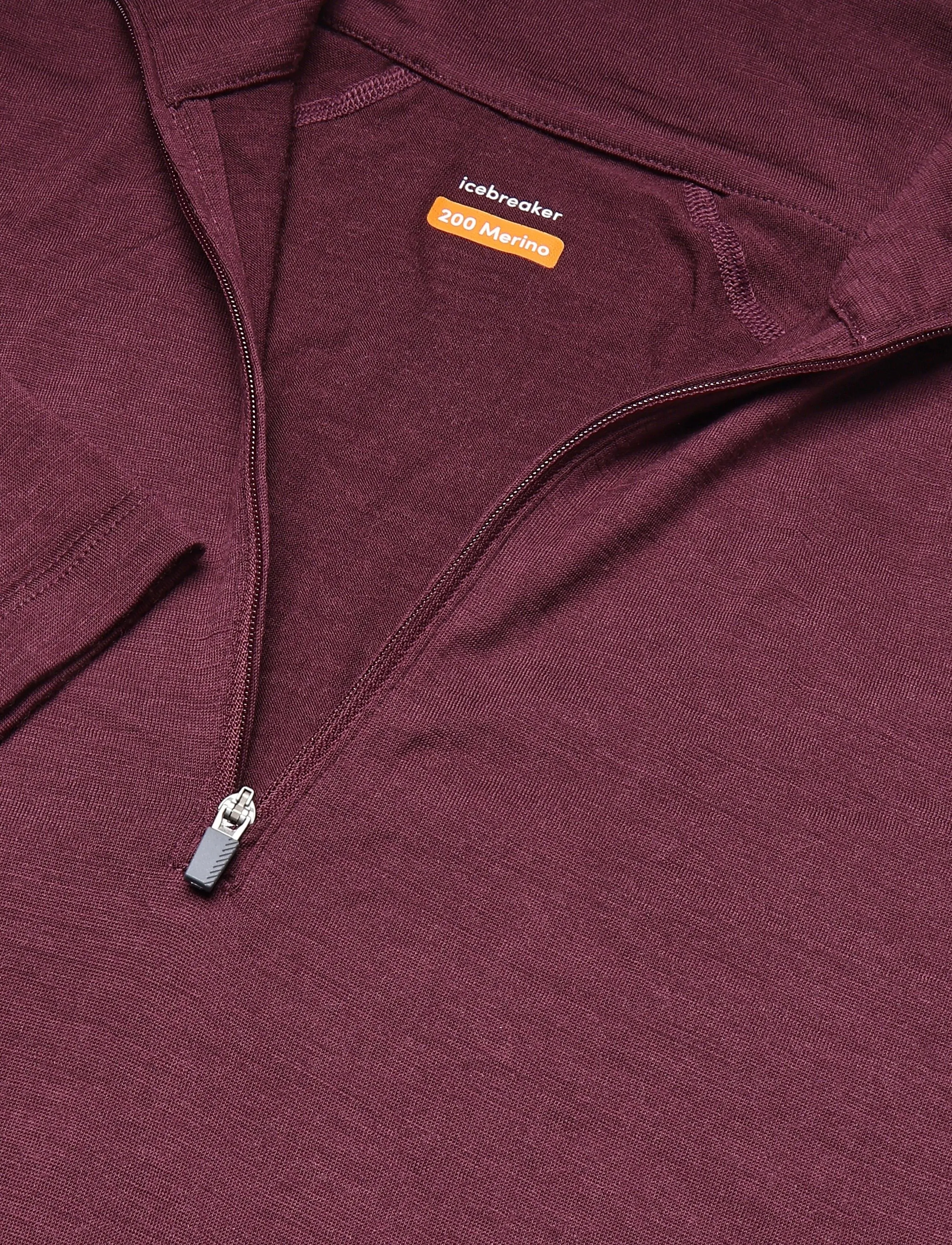 Icebreaker - W 200 Oasis LS Half Zip - oberteile - dk berry - 2