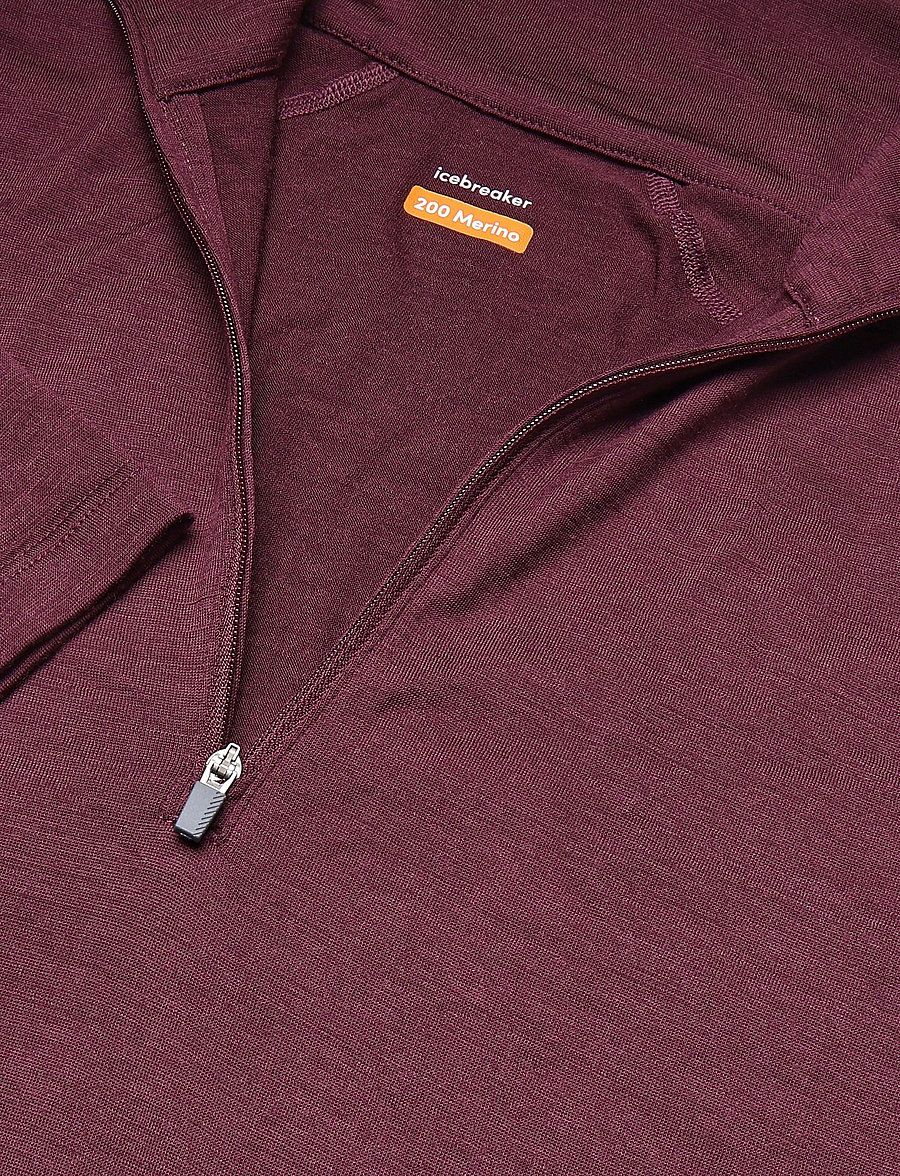 Icebreaker - W 200 Oasis LS Half Zip - oberteile - dk berry - 2