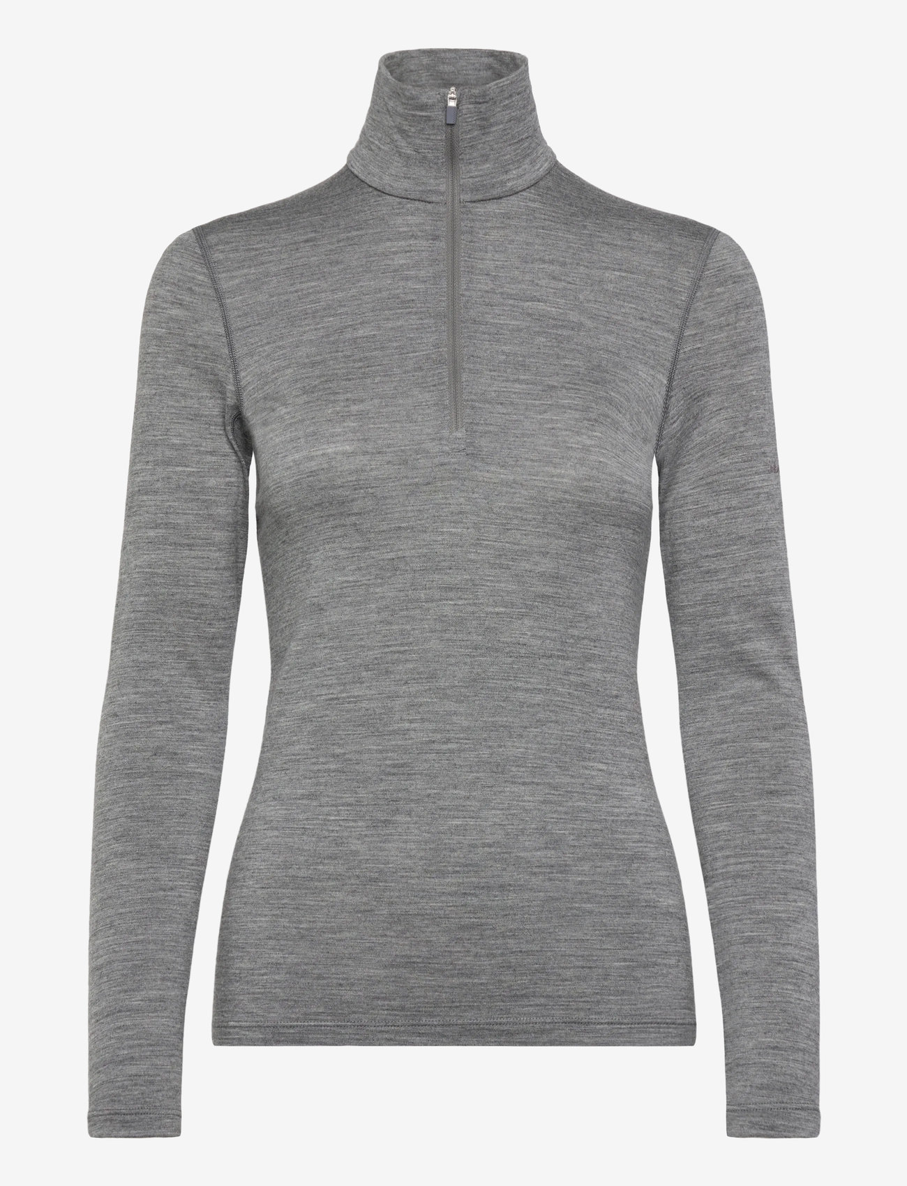 Icebreaker - W 200 Oasis LS Half Zip - fleece og mellemlag - gritstone hthr-013 - 0