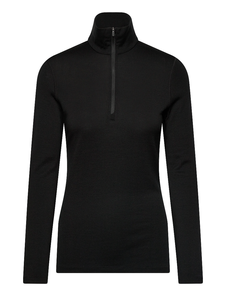 Icebreaker - Women Merino 260 Oasis LS Half Zip - underställströjor - black - 0