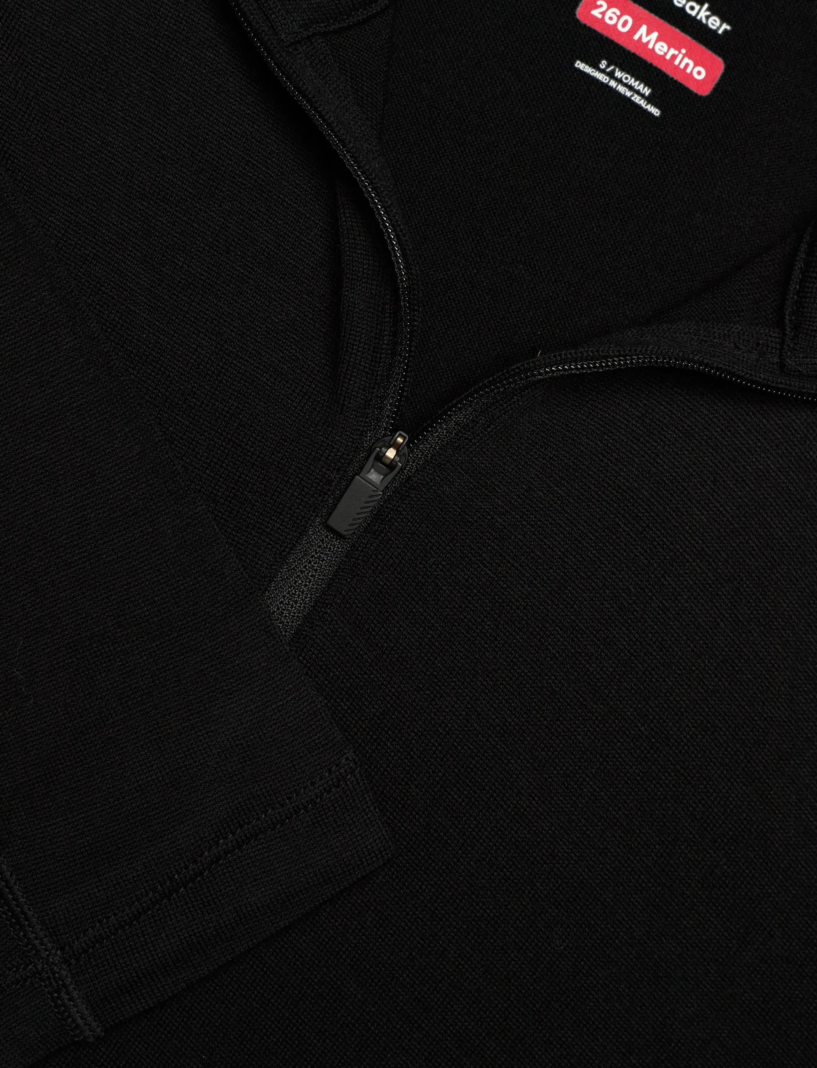 Icebreaker - Women Merino 260 Oasis LS Half Zip - underställströjor - black - 2