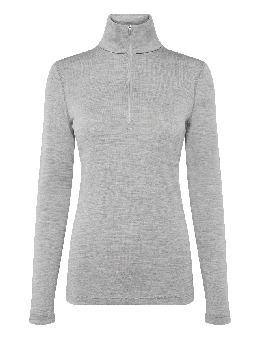 Icebreaker - Women Merino 260 Oasis LS Half Zip - funktionsunterwäsche - oberteile - metro hthr - 0