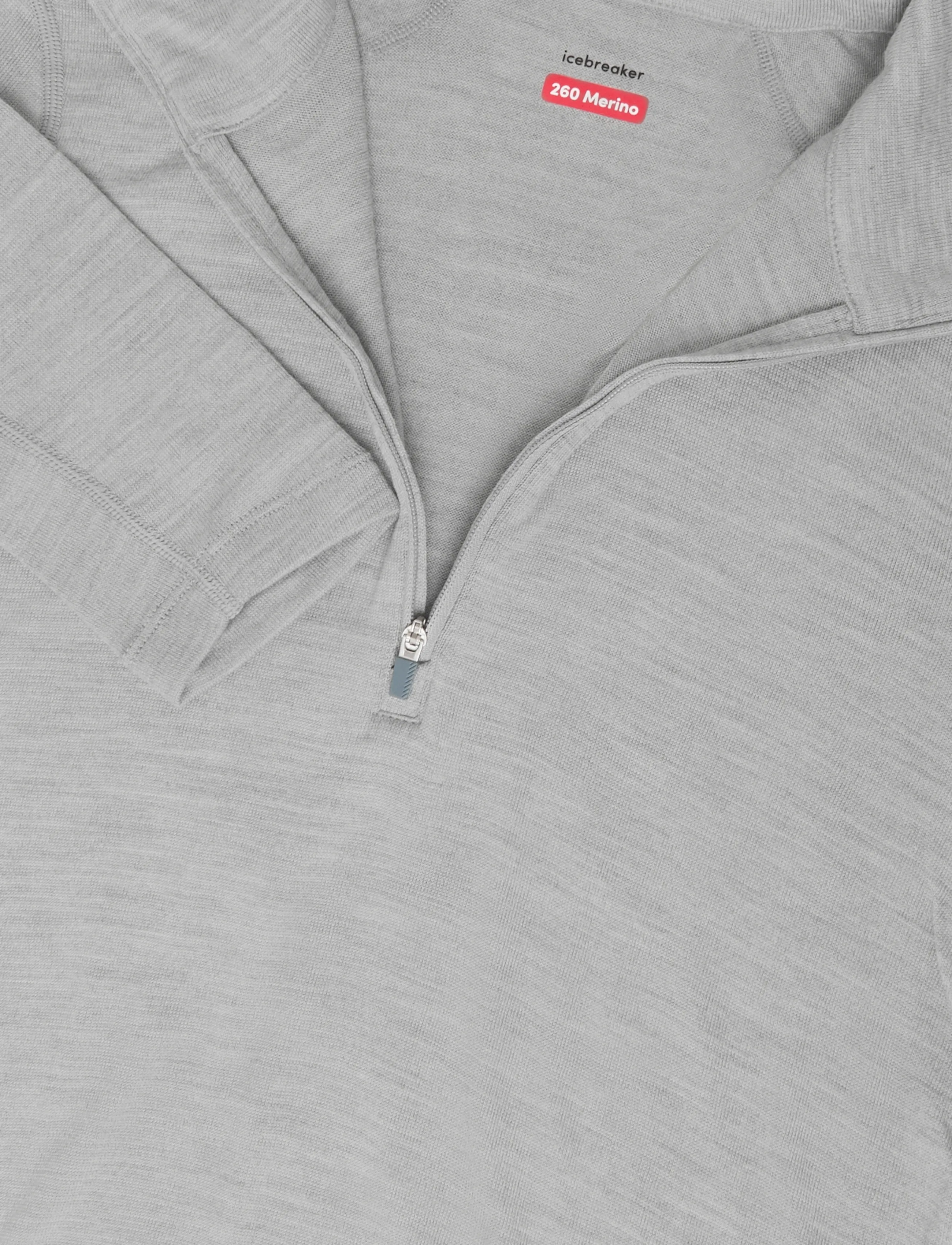 Icebreaker - Women Merino 260 Oasis LS Half Zip - overtøj - metro hthr - 2