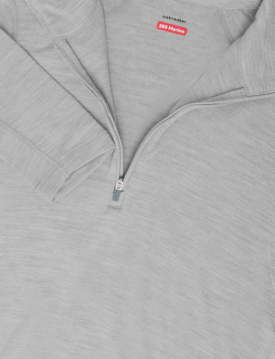 Icebreaker - Women Merino 260 Oasis LS Half Zip - funktionsunterwäsche - oberteile - metro hthr - 2