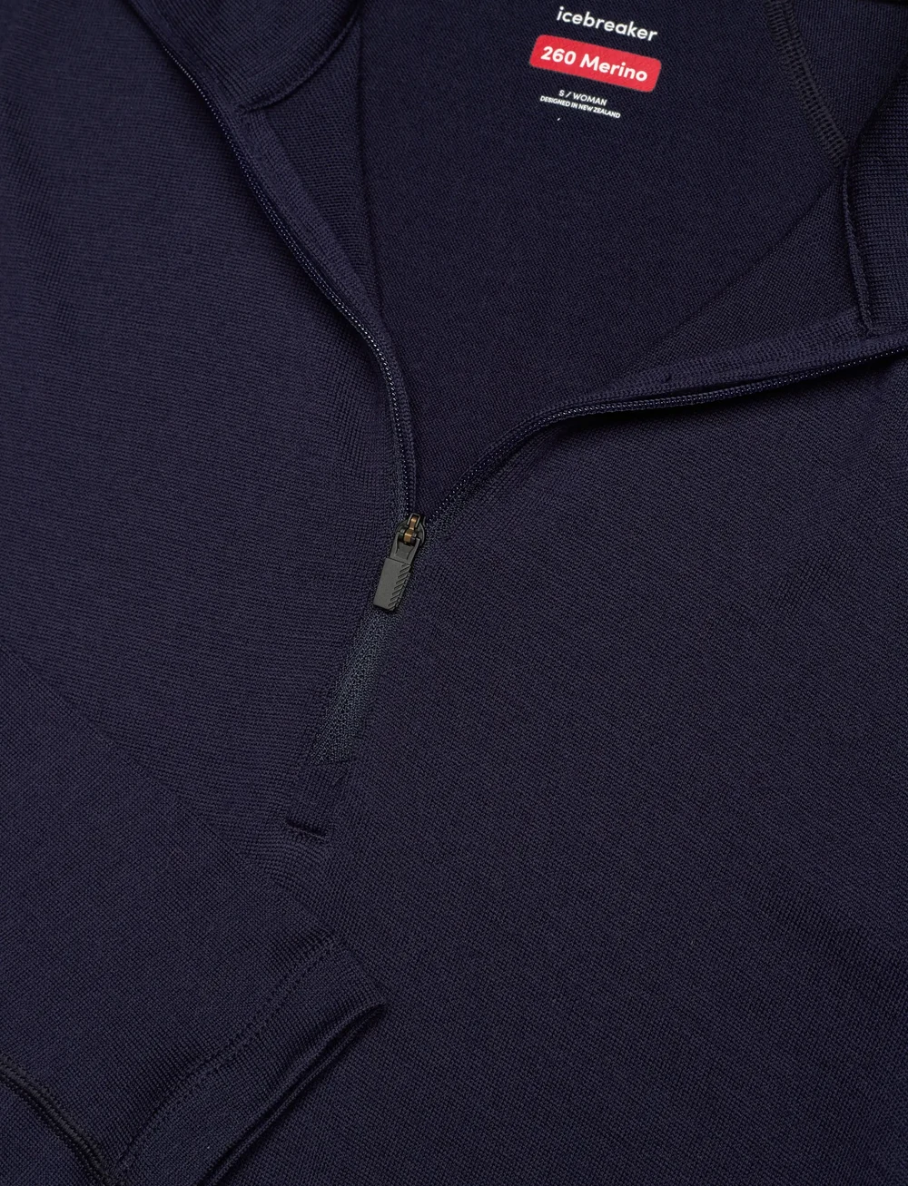 Icebreaker - W 260 Tech LS Half Zip - base layer tops - midnight navy - 2