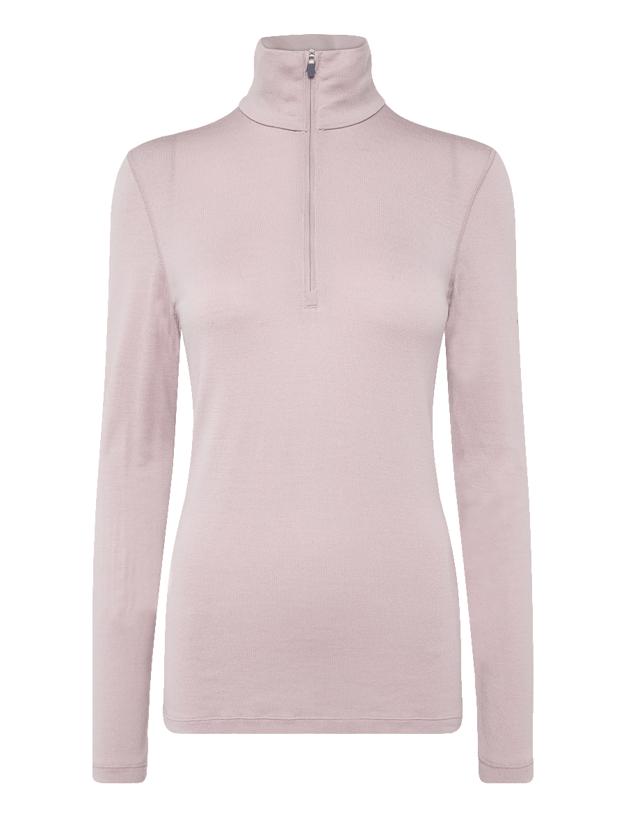 Icebreaker - Women Merino 260 Oasis LS Half Zip - baselayer overdele - pink quartz - 0