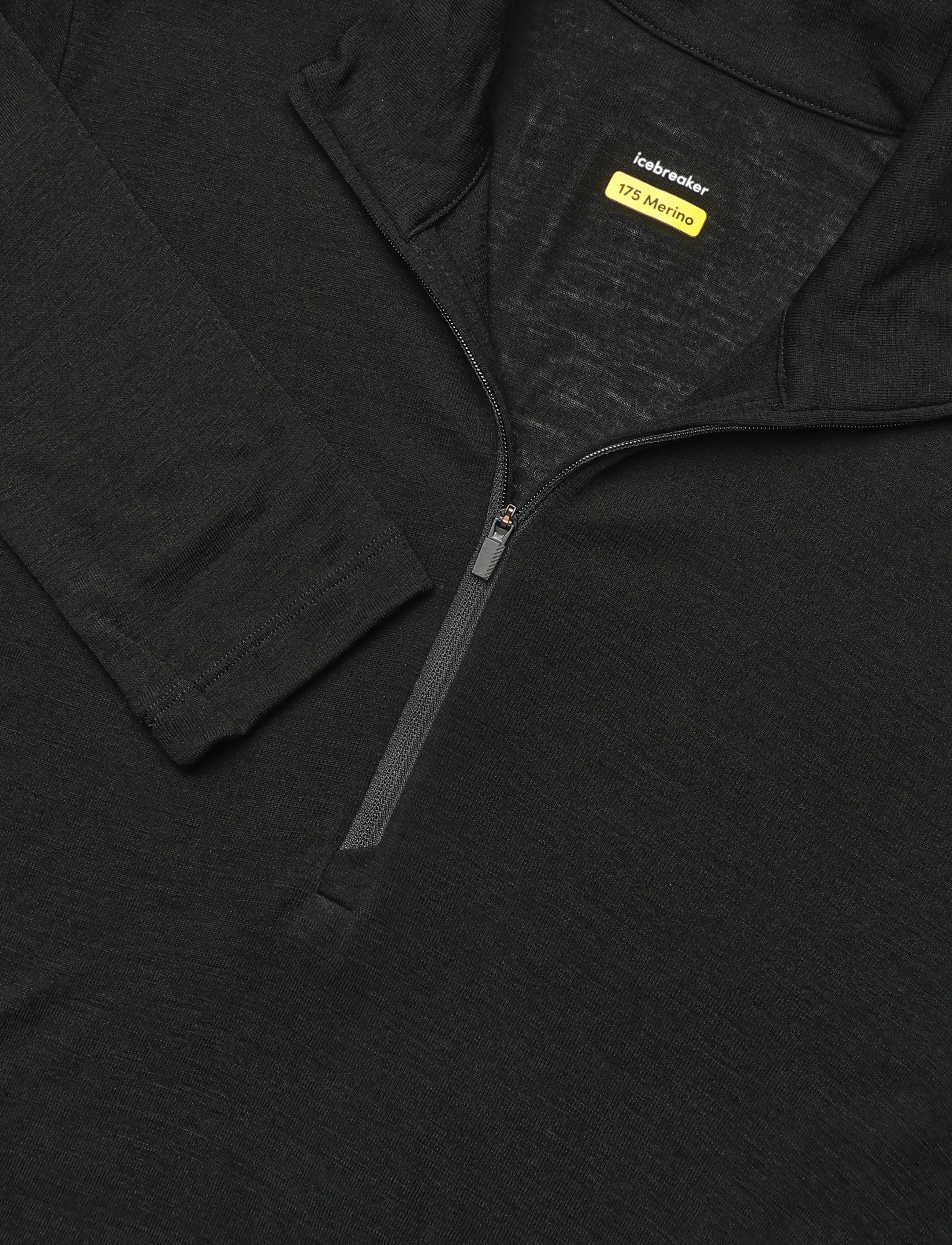 Icebreaker - Men Merino 175 Everyday LS Half Zip - baselayer overdele - black - 2