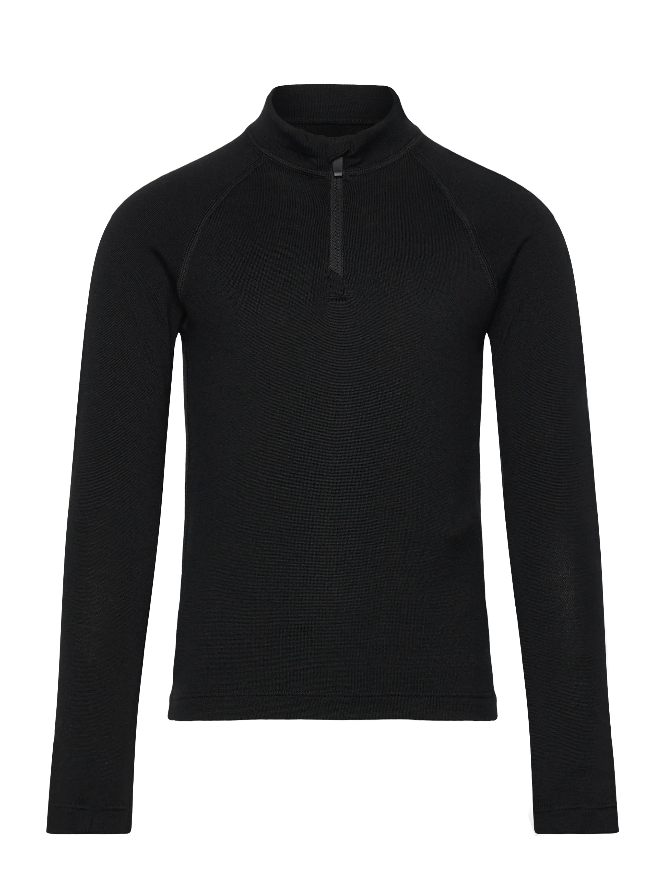 Icebreaker Kids Merino 260 Tech Ls Half Zip, 110, Black, Base Layers > Base Layer Overdele, Børn