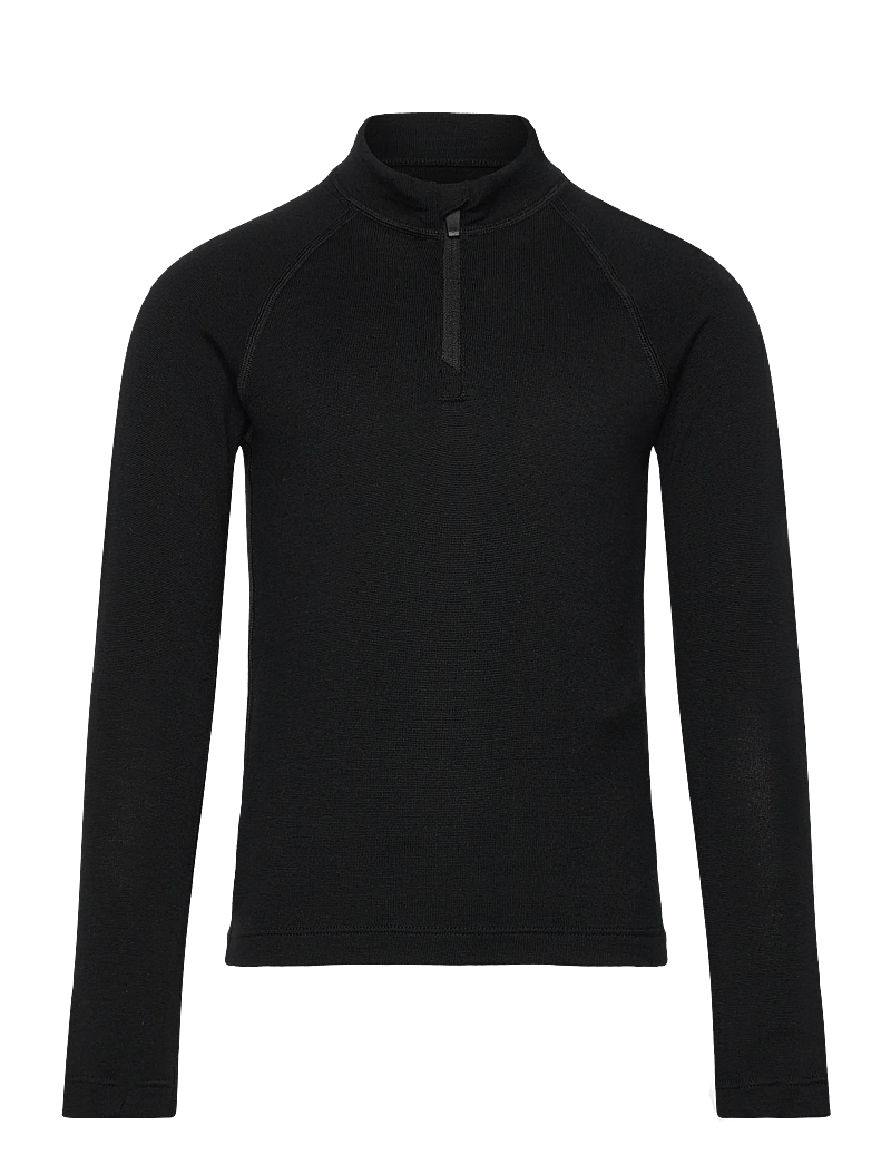 Icebreaker - Kids Merino 260 Tech LS Half Zip - termoundertrøjer - black - 0