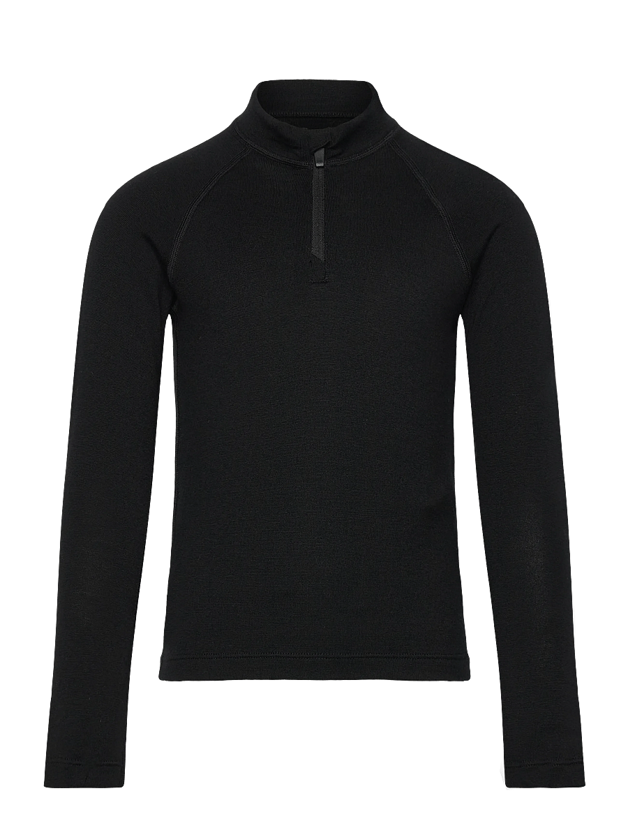 Icebreaker - Kids Merino 260 Tech LS Half Zip - aluskihina kantavad alussärgid - black - 0