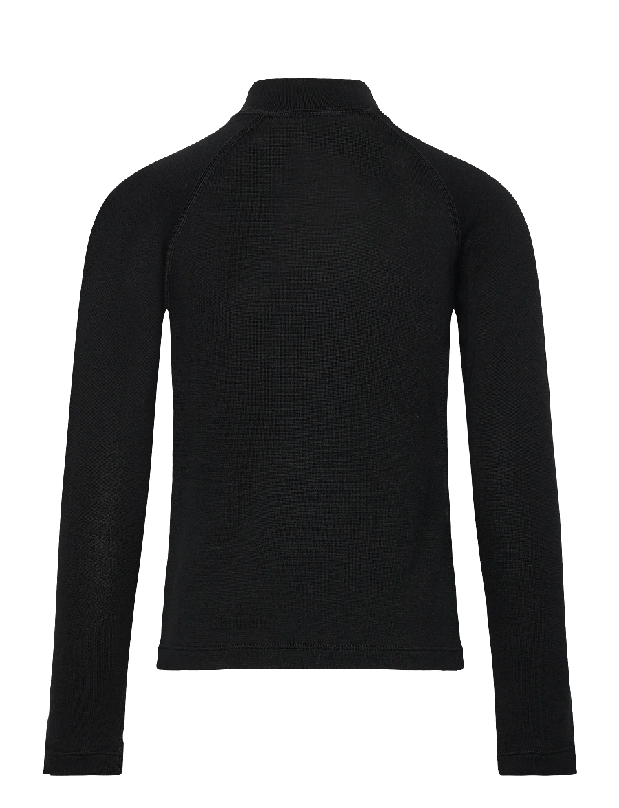 Icebreaker - Kids Merino 260 Tech LS Half Zip - aluskihina kantavad alussärgid - black - 1