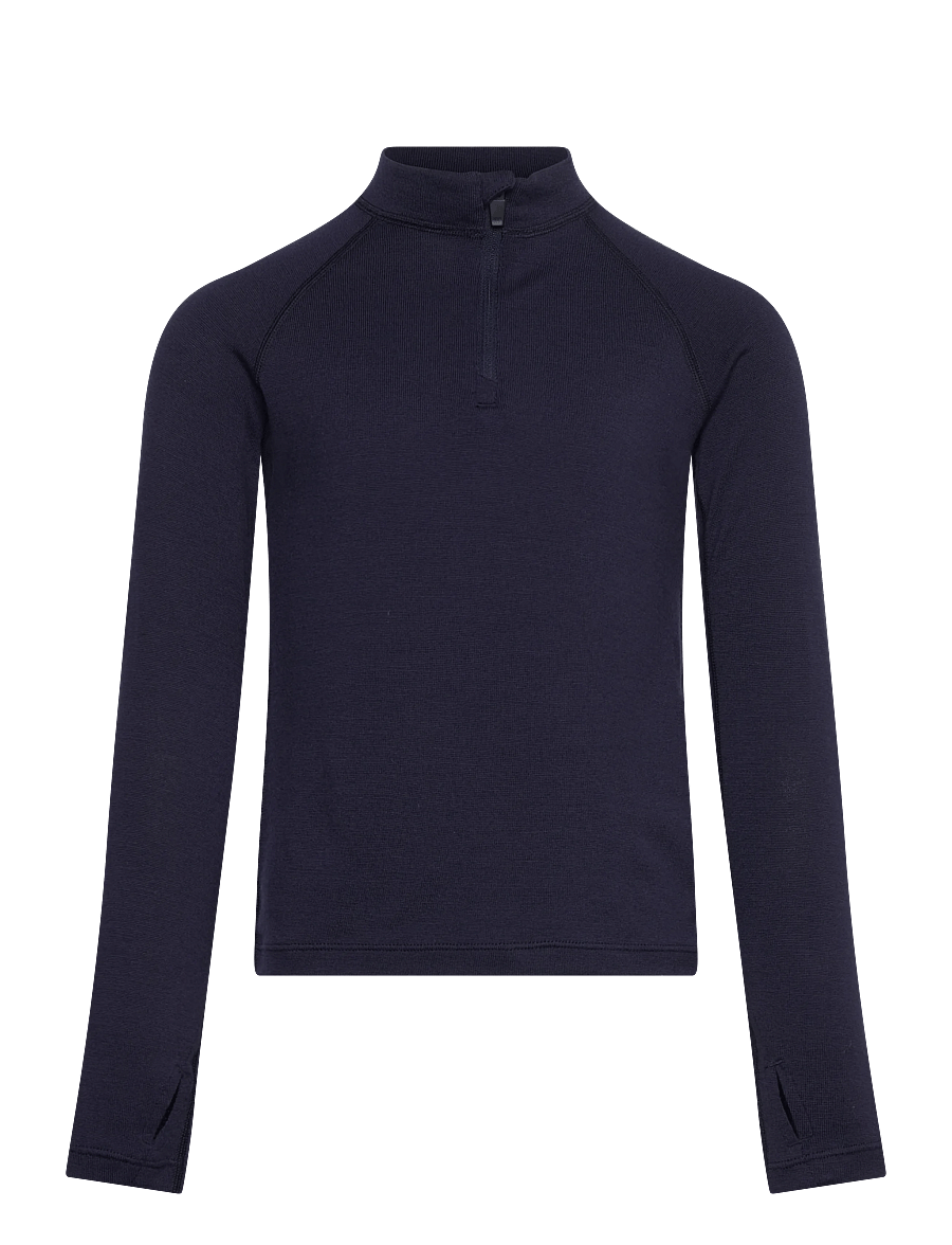 Icebreaker - Kids Merino 260 Tech LS Half Zip - aluskihina kantavad alussärgid - midnight navy - 0