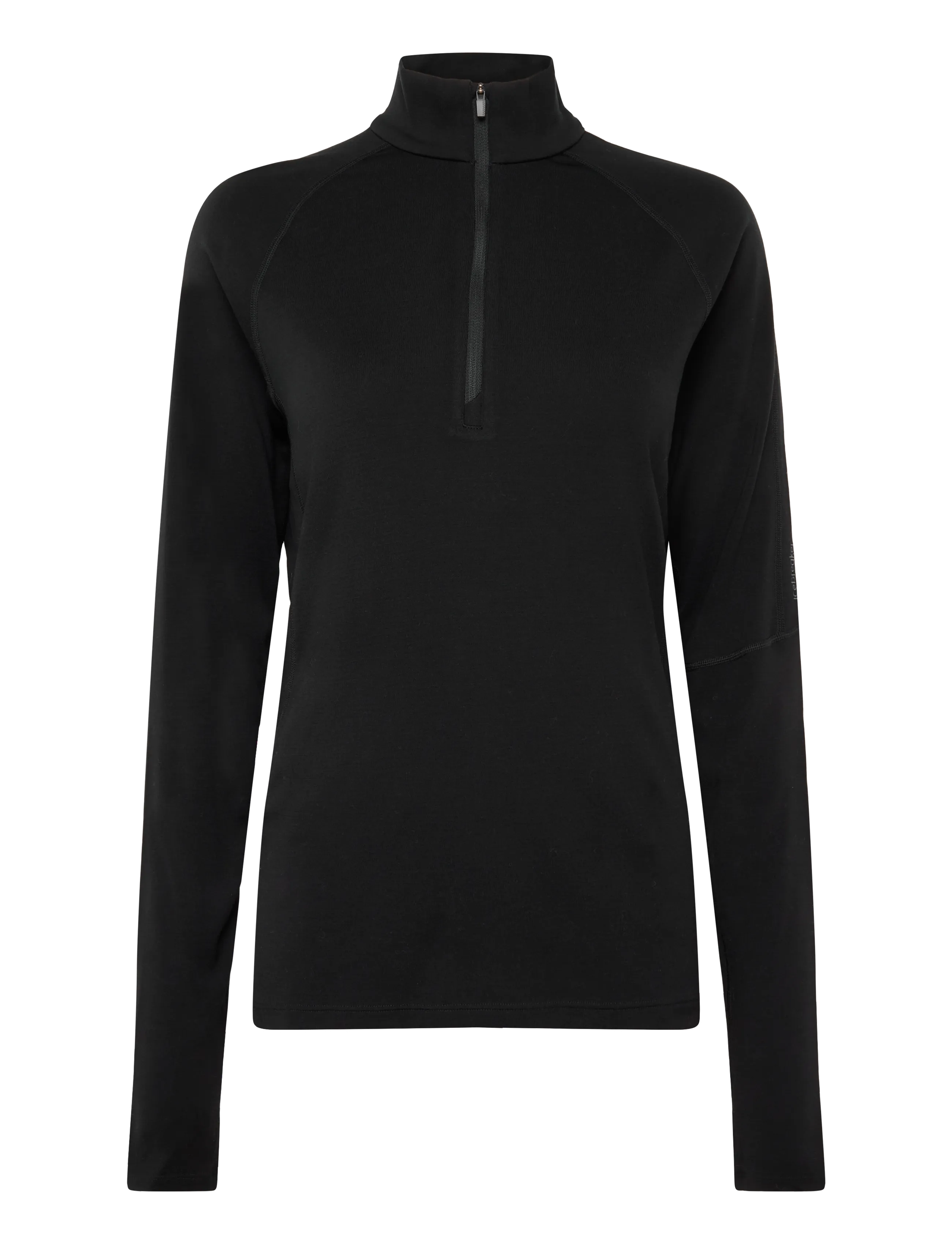 Icebreaker M 300 MerinoFine Polar LS Half Zip - Fleece og mellemlag - BLACK / black