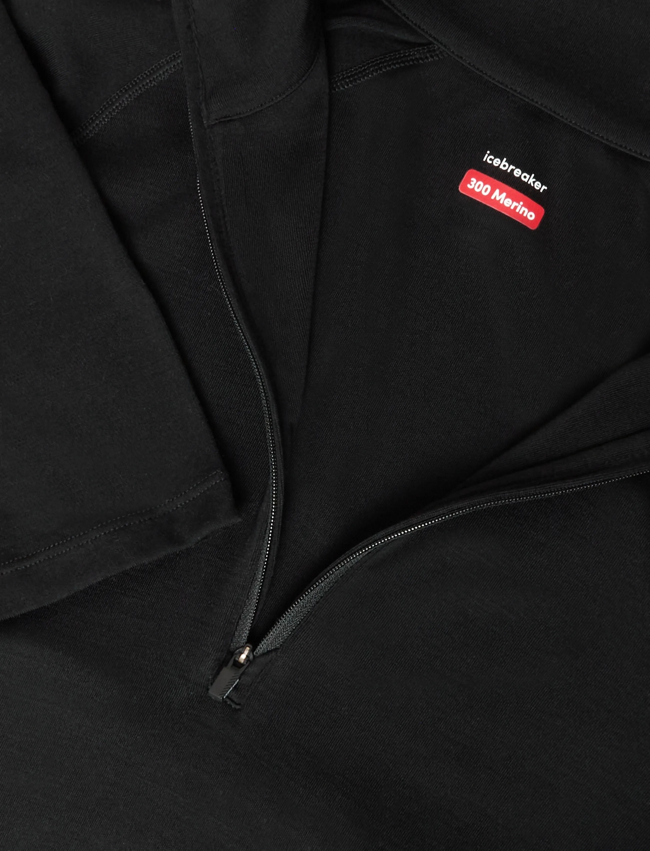 Icebreaker - M 300 MerinoFine Polar LS Half Zip - black - 2
