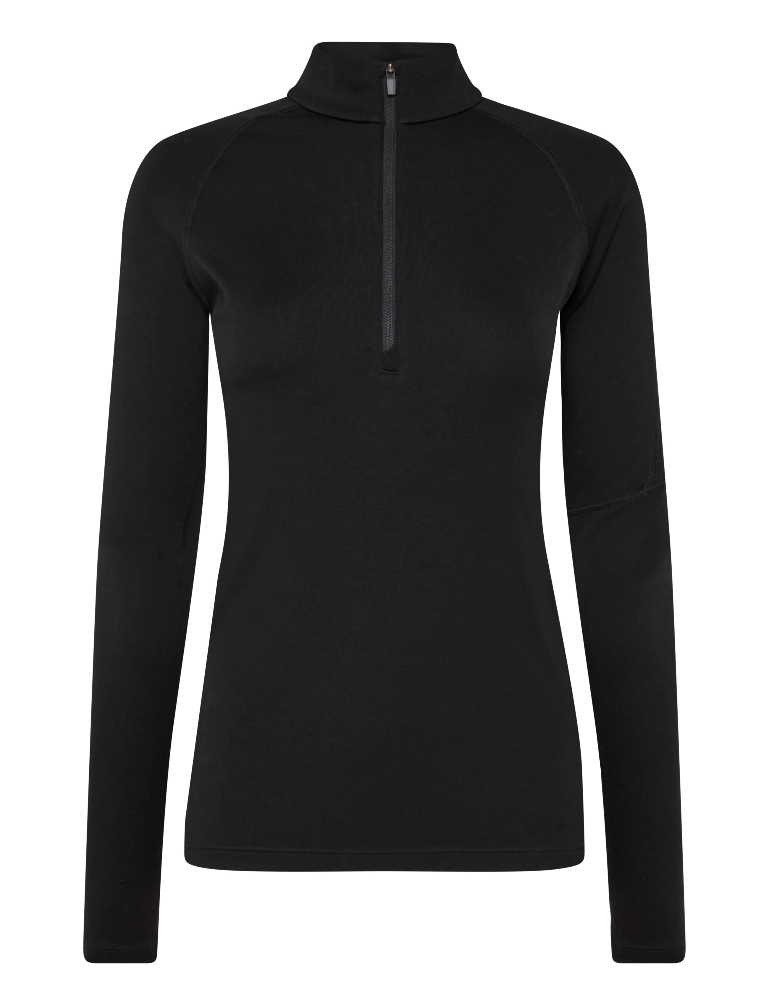Icebreaker W 300 MerinoFinePolar LS Half Zip - Outdoor - BLACK / black