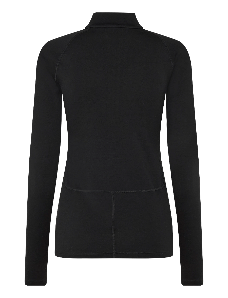 Icebreaker - W 300 MerinoFinePolar LS Half Zip - funktionsunterwäsche - oberteile - black - 1
