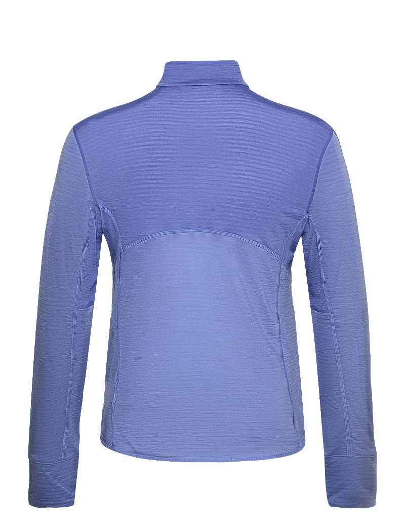 Icebreaker - M Mer 200 Realfleece Descender LS Half - fleece og mellemlag - brilliant/baja/cb - 1