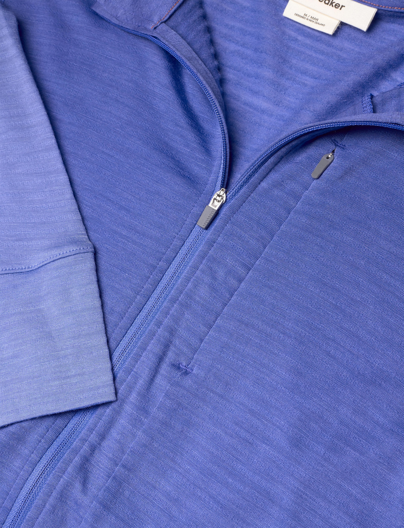 Icebreaker - M Mer 200 Realfleece Descender LS Half - fleece og mellemlag - brilliant/baja/cb - 2